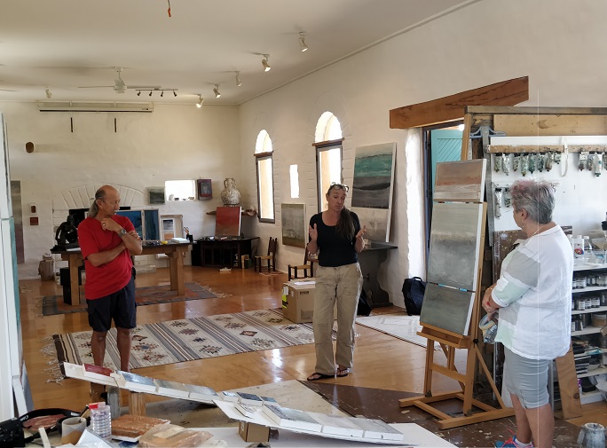 Gabrielle Lewenz art studio on Waiheke Island
