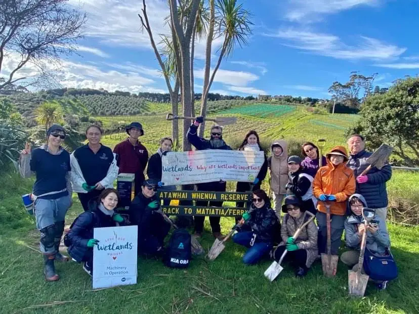 120 trees donated by Terra and Tide to Love our Wetlands Waiheke