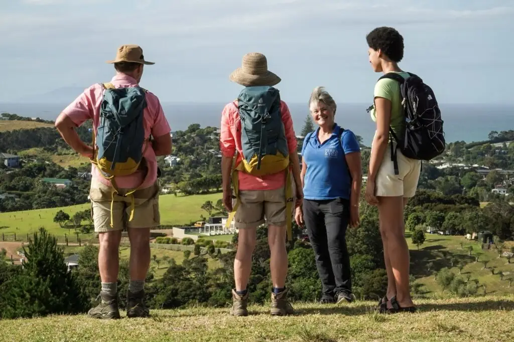Enjoying the views Waiheke, Terra & Tide Private Personalised Walk