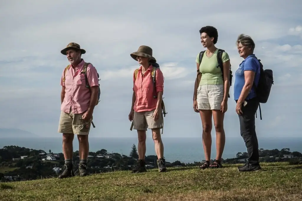 Guide and guests walking tour, Terra & Tide Private Personalised Walk