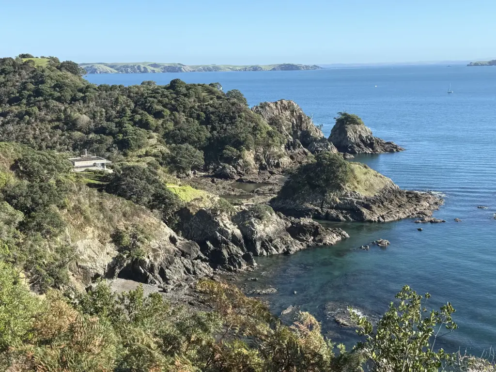 Rocky coastline and coves seen from the Double Headland Walk