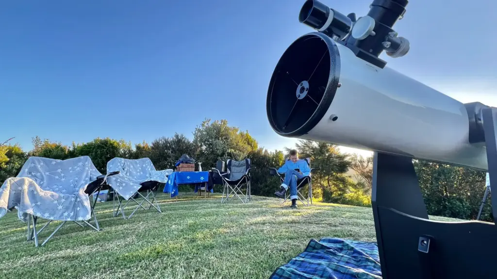 Setting up TT site, Terra & Tide Private Stargazing Tour