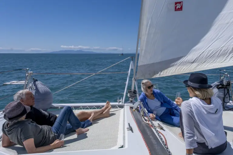 Hauraki Gulf eco sailing: an Auckland boat tour and one of Terra & Tide's Waiheke Island sailing tours