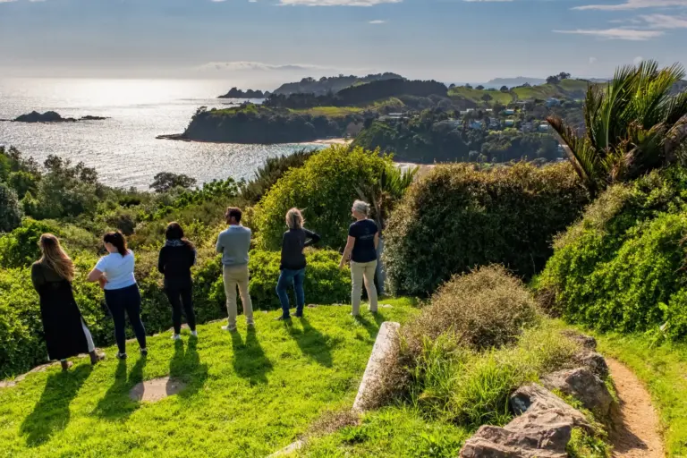 Guests on one of Terra & Tide's personalised Waiheke Island private tours