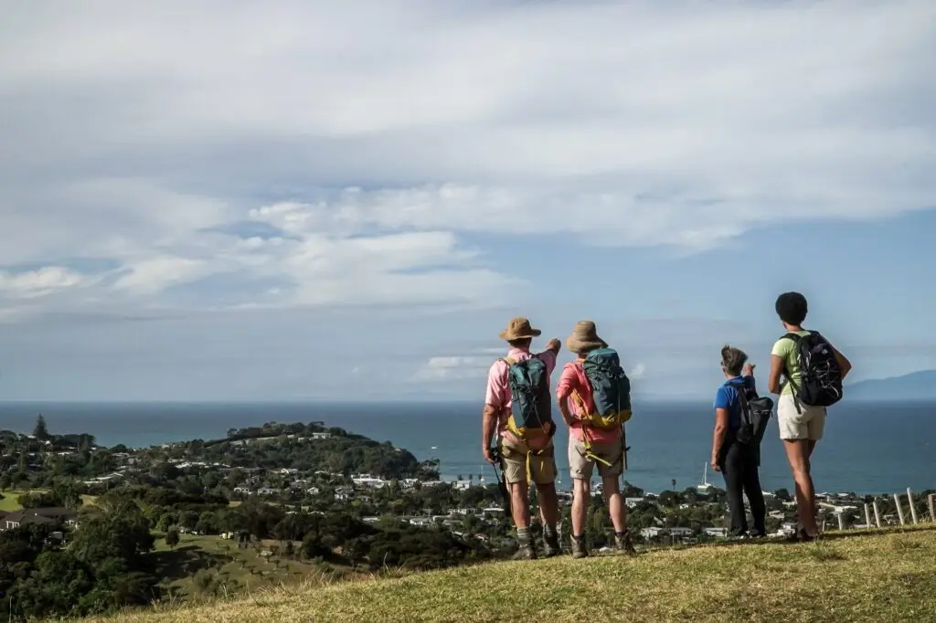 Tour guide and guests view top, Terra & Tide Private Personalised Walk