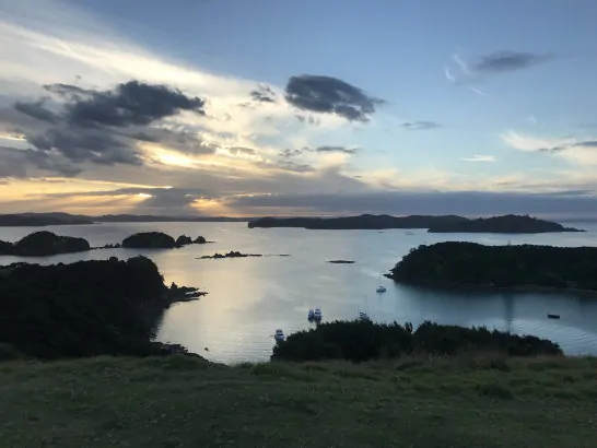 Urupukapuka Island sunset Bay of Islands NZ